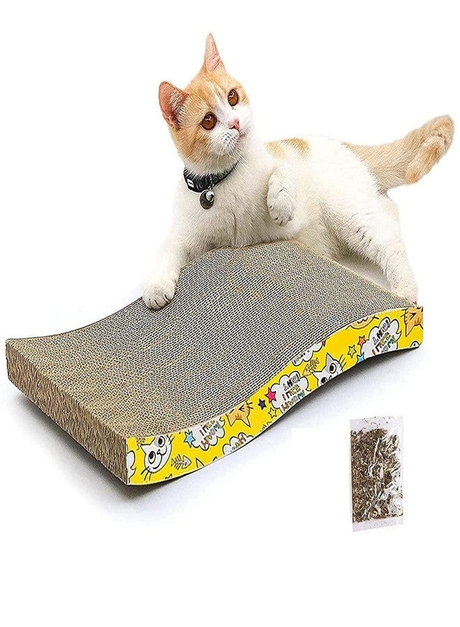 TRADESK Anky Cat Scratch Pad, Cat Scratchers for Indoor Cats with Catnip, Kitty Scratch Pad Durable Textures Design Reversible, Sofa Lounge - Image 1